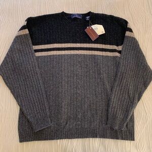 Vintage Deadstock John Ashford 100% Lambs wool sweater, New with Tags, size XL